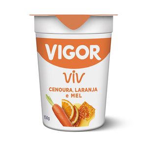 Iogurte Natural Vigor Laranja, Cenoura e Mel 150g