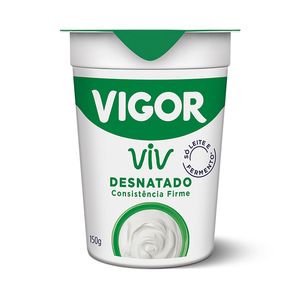 Iogurte Natural Vigor Viv Integral Desnatado 150g