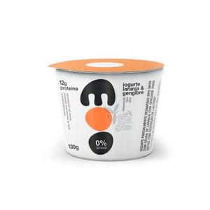 Iogurte Moo Skyr 12g Proteína Zero Lactose Laranja e Gengibre 130g