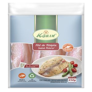 File Tilápia Korin sem Pele 450 g