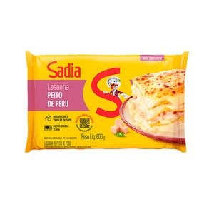 Lasanha Sadia Peito Peru Defumado 600g