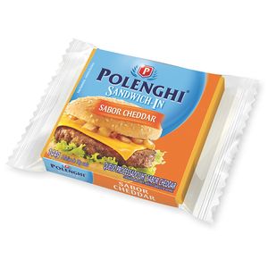 Queijo Cheddar Polenghi com 8 Fatias 144g