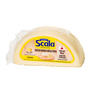 Queijo Minas Scala Meia Cura 1 Unidade 515g