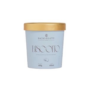 Sorvete Bacio Di Latte Biscoitto 490ml