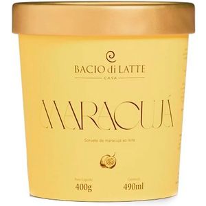 Sorvete Bacio Di Latte Maracujá 490ml