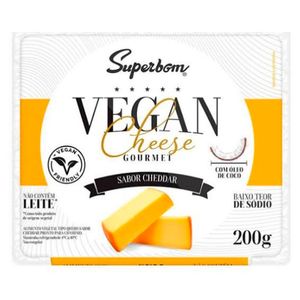 Queijo Vegan Cheese Superbom Cheddar 200g
