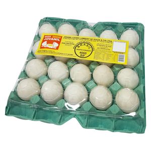 Ovos Jovanil Brancos Grandes Pvc com 20Unidades