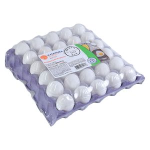 Ovos Katayama Brancos Grandes Pvc com 30Unidades