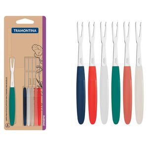 Conjunto Tramontina Garfos Petisco Inox Ipanema 6 Unidades