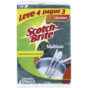 Esponja Scotch Brite Multiuso Leve 4 Pague 3Unidades