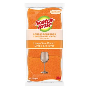 Esponja Scotch Brite Não Risca Laranja Leve Mais Pague Menos