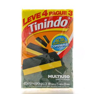 Esponja Tinindo Multiuso Leve 4 Pague 3Unidades