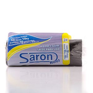 Saco Plástico Saron para Lixo 50l 30Unidades