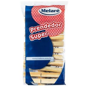 Prendedor Melare para Roupas Madeira Super 12Unidades