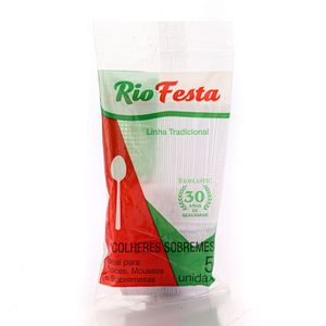 Colher Rio Festa Cristal para Sobremesa 50un
