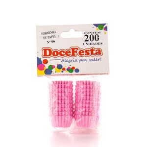 Forminha Papel Doce Festa N.6 Rosa 100Unidades