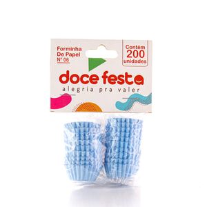 Forminha Papel Doce Festa N.6 Azul Claro 100Unidades