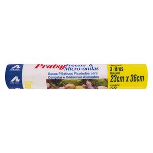 Saco Pratsy Bag Picotado 3l 50 Unidade