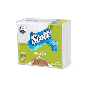 Guardanapo Papel Scott Dia A Dia 30X30cm 50Unidade
