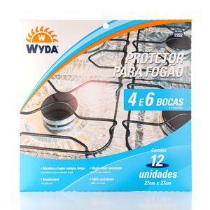 Protetor  para Fogão Wyda 27X27cm 12Unidades