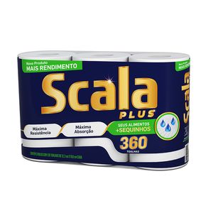 Toalha Papel Scala Mega Plus 3rl