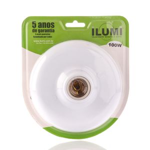 Plafon Ilumi para 1 Lâmpada Branco