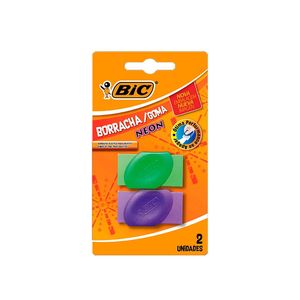 Borracha Bic Neon 2Unidades
