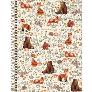 Caderno Universitário Tilibra Capa Dura Loveland 10 Matérias 160 Folhas