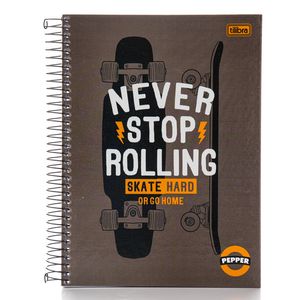 Caderno Universitário Tilibra Capa Dura Pepper 10 Matérias 160 Folhas