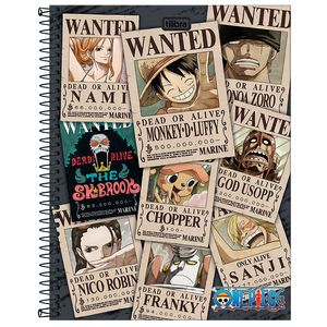 Caderno Universitário Tilibra Capa Dura One Piece 1 Matéria 80 Folhas Un