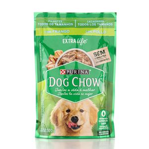 Ração Úmida DOG CHOW Cães Filhotes Frango 100g