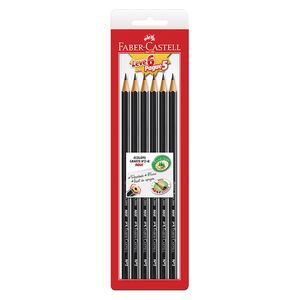 Lápis Grafite Faber Castell Ecolapis Max Sextavado Leve 6 Pague 5Unidades
