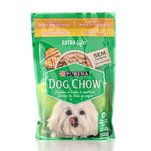 Alimento para Cães Dog Chow Mini Pequena Adulto Frango 100g