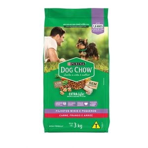Alimento para Cães Dog Chow Extra Life Adulto Minis/Pequenos 3kg