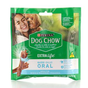 Petisco DOG CHOW Saúde Oral Cães Adultos Minis e Pequenos 105g