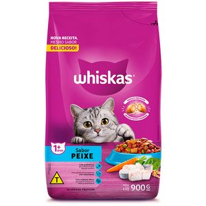 Alimento para Gatos Whiskas Adulto Peixe 900g