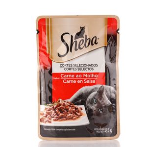 Alimento para Gatos Sheba Carne ao Molho Adulto 85g