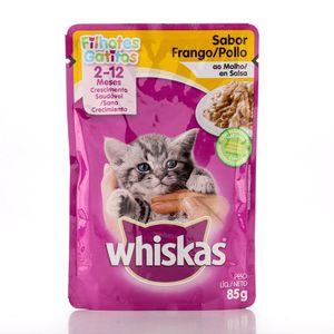 Alimento para Gatos Whiskas Filhote Frango 85g