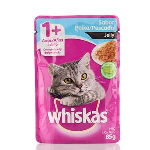Alimento para Gatos Whiskas Jelly Peixe Sachê 85g