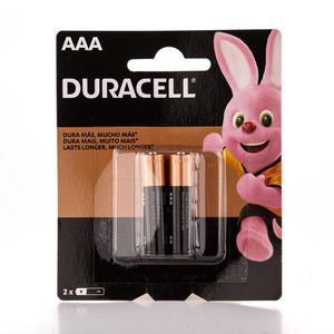 Pilha Duracell Alcalina Palito AAA2 com 2Unidades