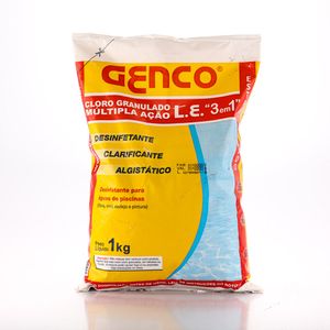 Cloro Genco Granulado Múltipla Ação 3 em 1com 1kg