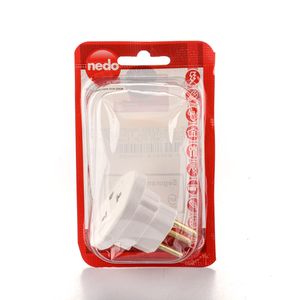 Pino Adaptador Ilumi 2P+T Bipipolar Branco