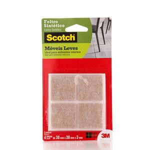 Protetor Scotch Feltro Marrom Quadrado G