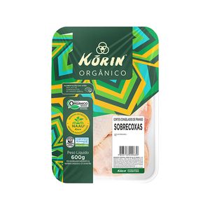 Sobrecoxa de Frango Korin Orgânico Congelado 600 g