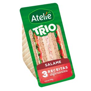 Sanduiche Ateliê do Sabor Trio Mix Salame 210g