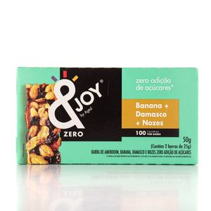 Barra & Joy Zero Banana, Damasco e Nozes 50g