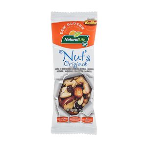 Cereal Barras Natural Life Nuts Original sem Glúten 30 g