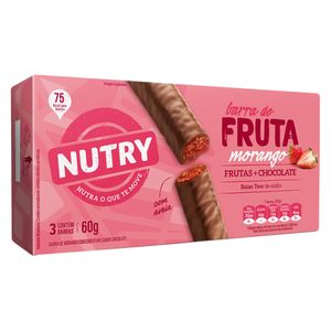Barras de Frutas Nutri Fruta Chocolate Morango 60g