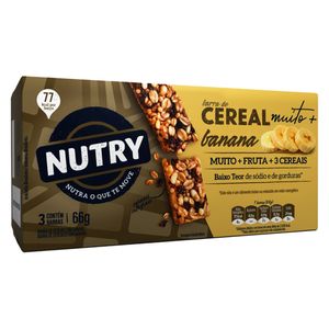 Cereal Barras Nutry Muito Mais Mais Banana 66g
