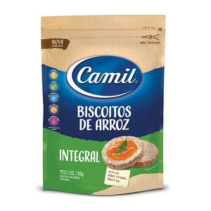 Mini Biscoito Camil Arroz Integral 150g